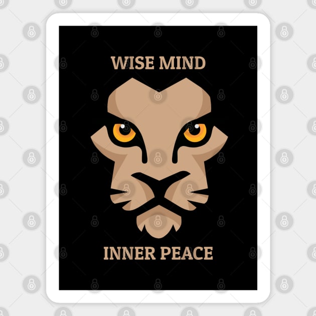 Wise Mind Inner Peace Magnet by KewaleeTee